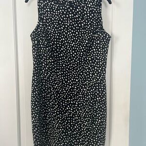 AB Studio Black and White Polka Dot Dress